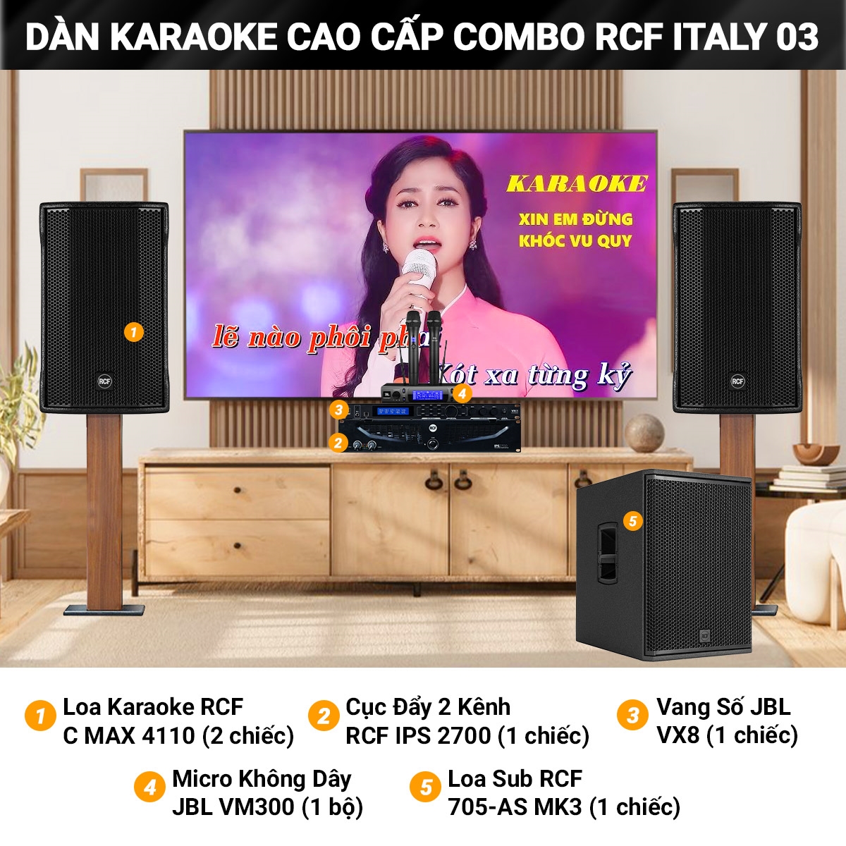 Dan karaoke combo rcf italy 03