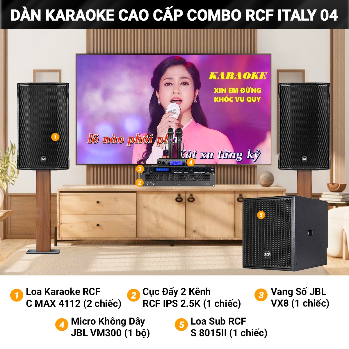 Dan karaoke combo rcf italy 04