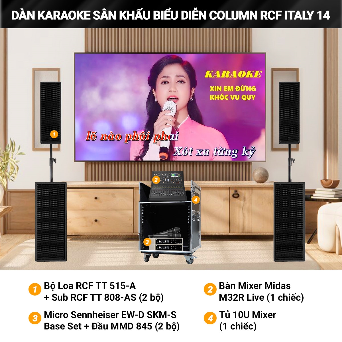 dan karaoke san khau bieu dien column rcf italy 14