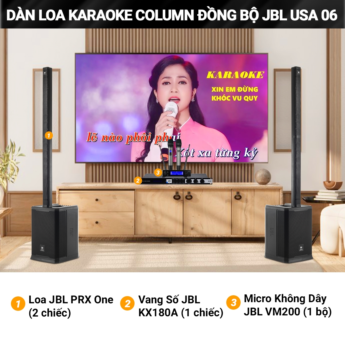 dan loa karaoke column dong bo jbl usa 06