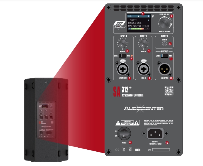 loa audiocenter sa312 plus 10