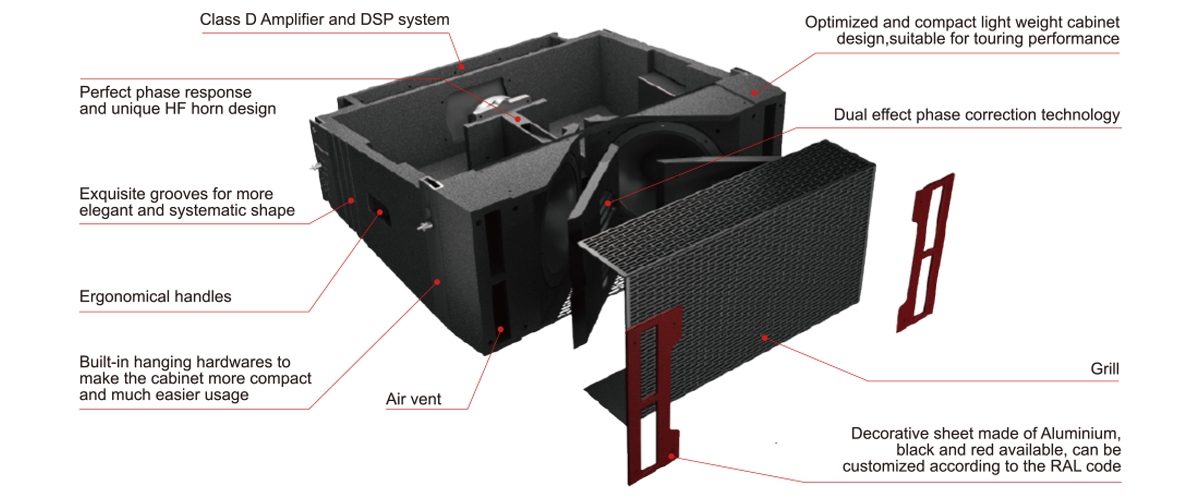 loa array audiocenter k la210 dsp 9