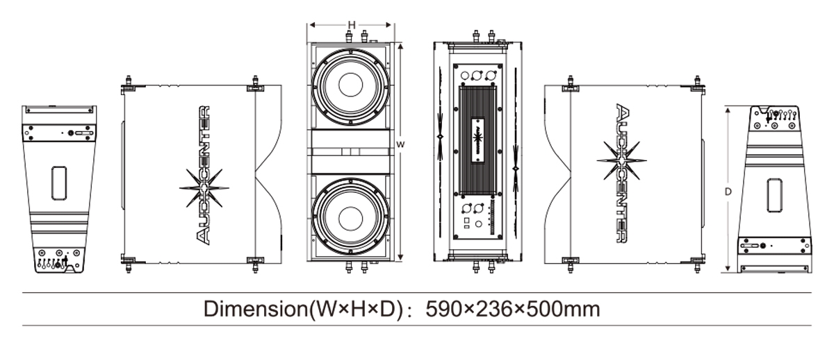 loa array audiocenter k la28 dsp 6