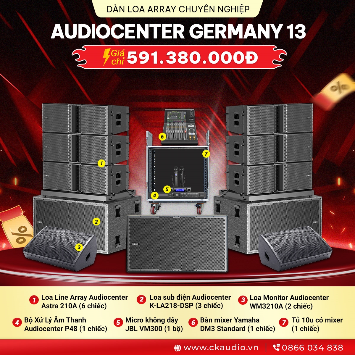 line ARRAY AUDIOCENTER 13
