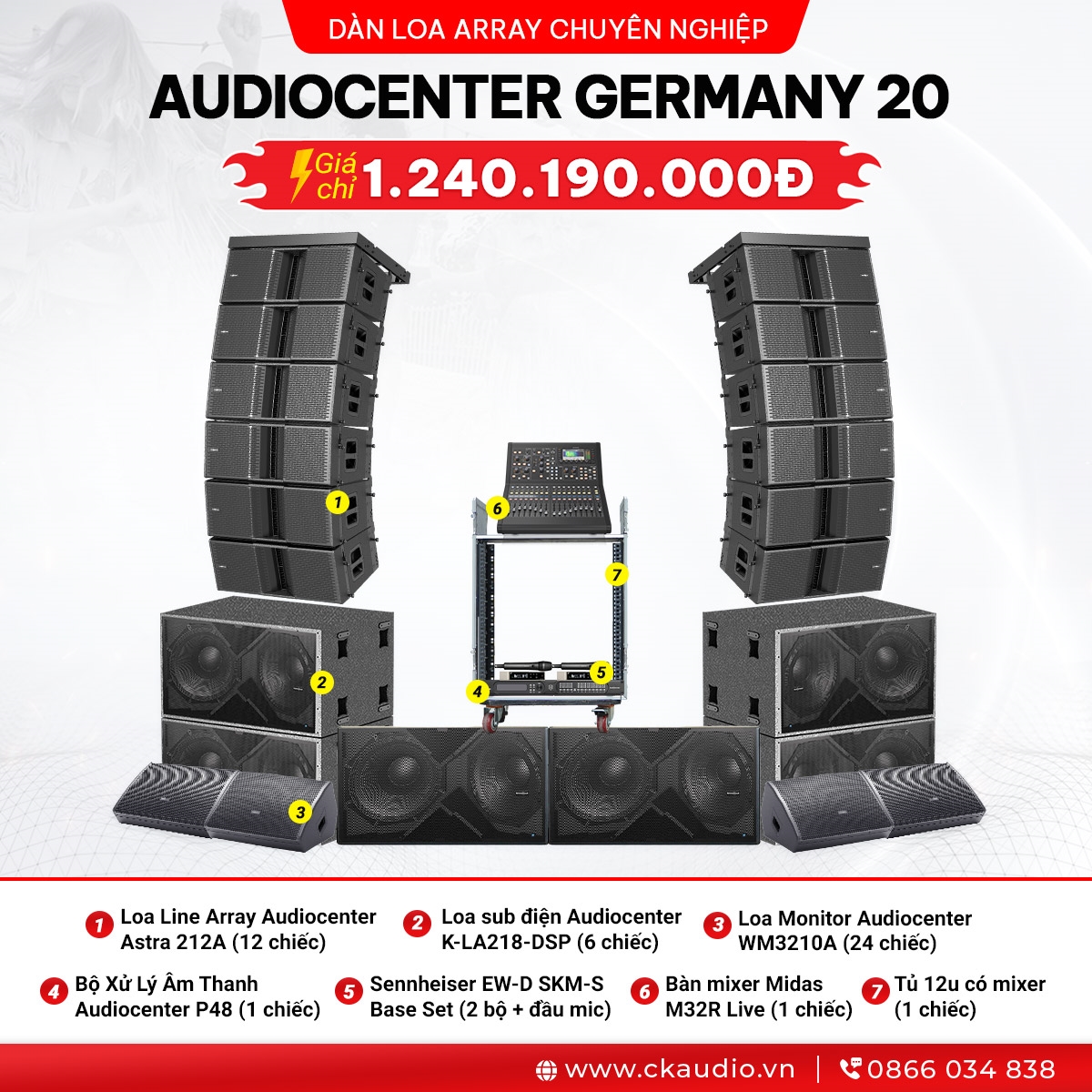 3 ARRAY AUDIOCENTER 20