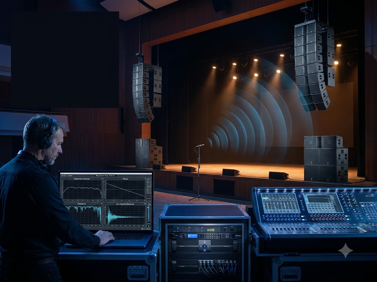 tuning line array smaart