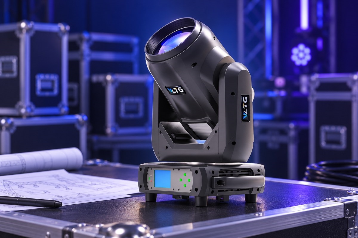 Minh họa chuẩn bị đèn Moving Beam VLTG Mini360 cho đơn vị Rental