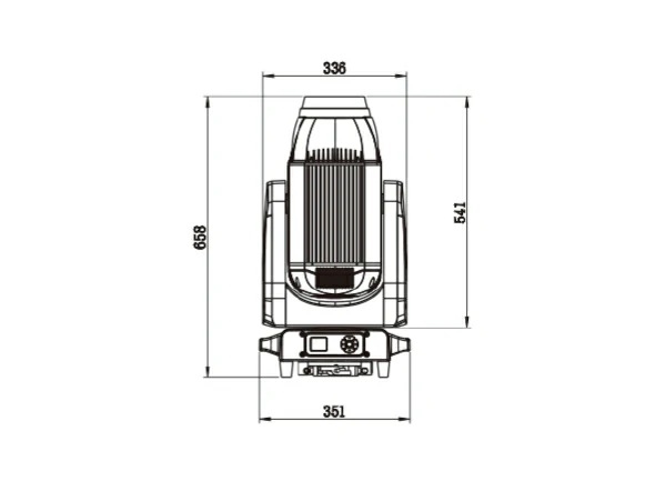 Bản vẽ kích thước đèn VLTG Beacon Plus 480 IP