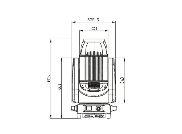Bản vẽ kích thước đèn VLTG Beacon X 480 IP