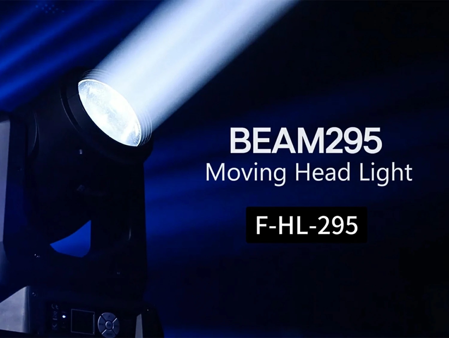 Đèn Moving Beam VLTG F-HL-295 minh họa chùm tia