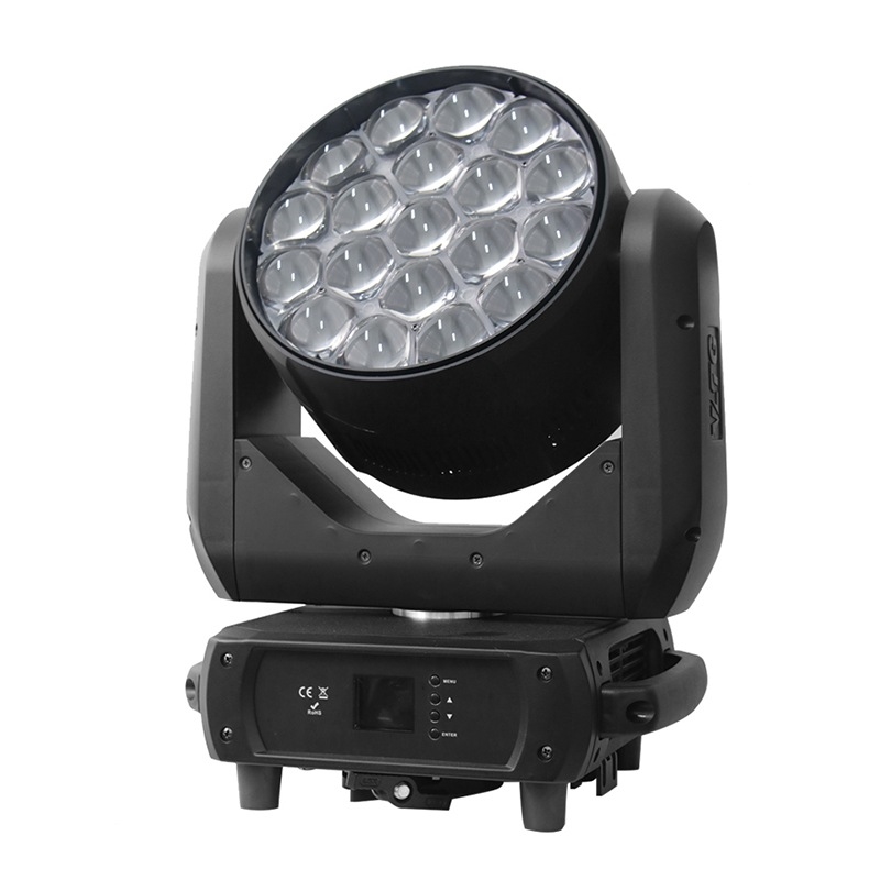 Đèn Moving Wash VLTG TV-NW1940F góc nghiêng cụm 19 LED