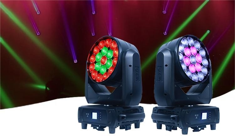 Minh họa hiệu ứng nhiều màu của Đèn Moving Wash VLTG TV-NW1940F