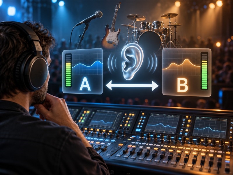 Quy trình nghe so sánh EQ trong toàn bộ bản mix