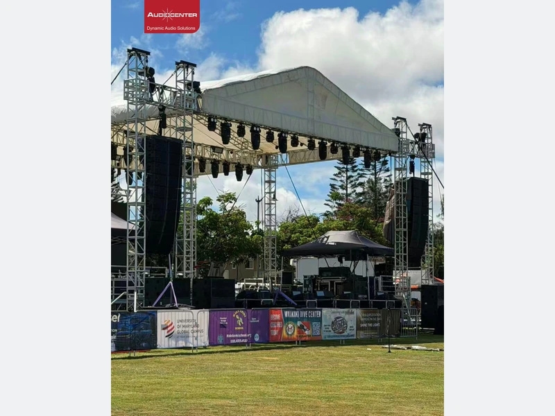 Toàn cảnh sân khấu Badian Music Festival 2026 sử dụng hệ thống Audiocenter